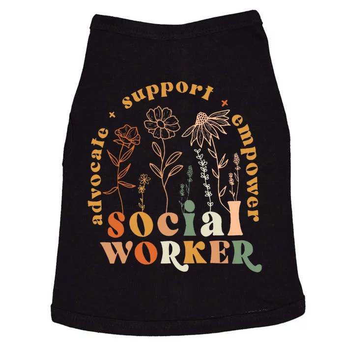 Social Worker Funny Social Work Month Doggie Tank