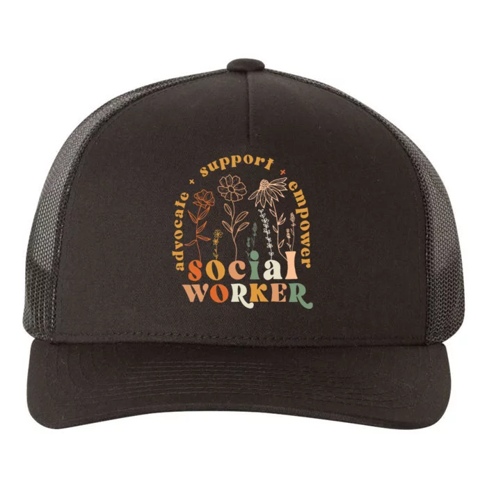 Social Worker Funny Social Work Month Yupoong Adult 5-Panel Trucker Hat