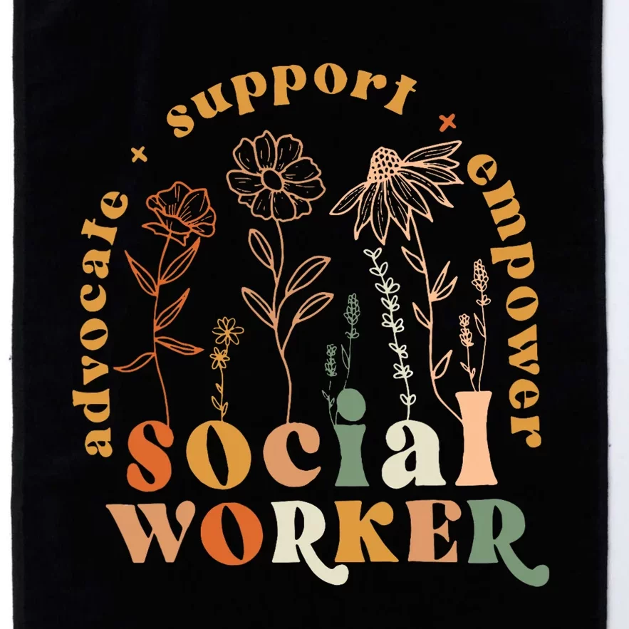 Social Worker Funny Social Work Month Platinum Collection Golf Towel