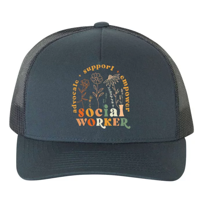 Social Worker Funny Social Work Month Yupoong Adult 5-Panel Trucker Hat