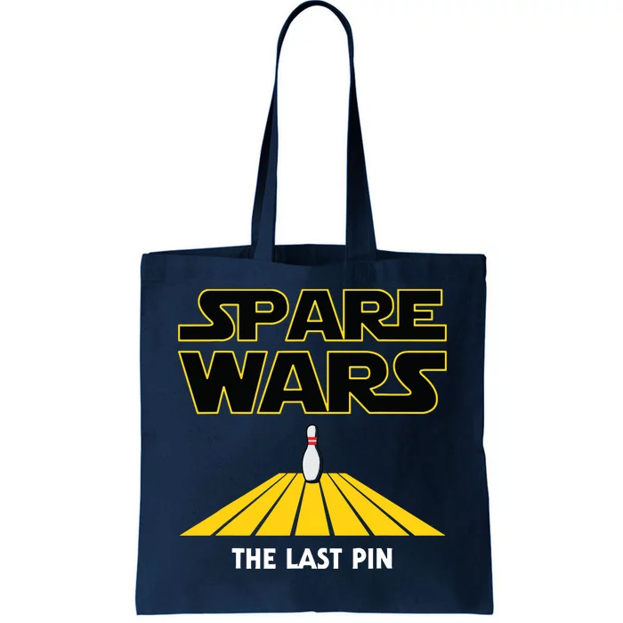 Spare Wars Funny Bowler & Bowling Parody Tote Bag