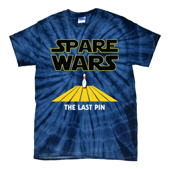 Spare Wars Funny Bowler & Bowling Parody Tie-Dye T-Shirt