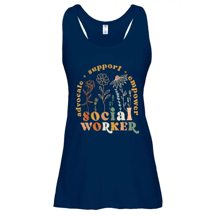 Social Worker Funny Social Work Month Ladies Essential Flowy Tank