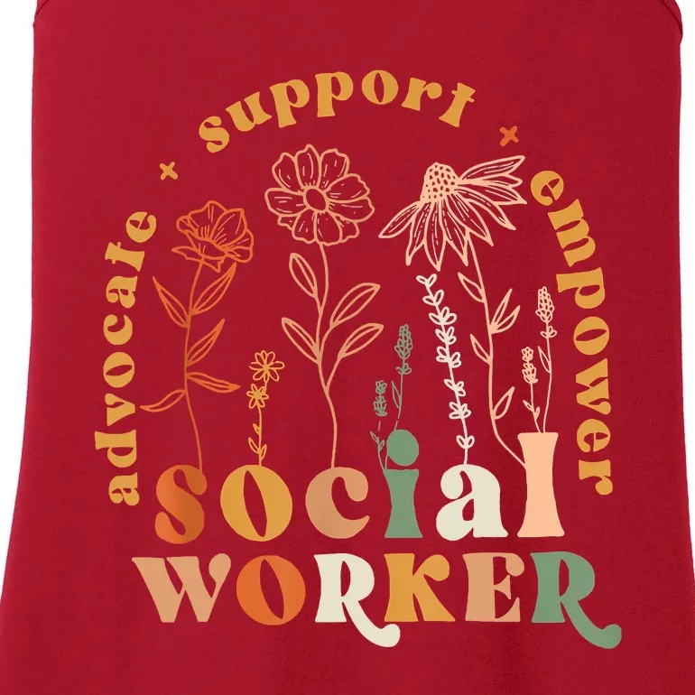 Social Worker Funny Social Work Month Ladies Essential Tank