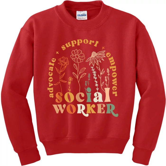 Social Worker Funny Social Work Month Kids Sweatshirt