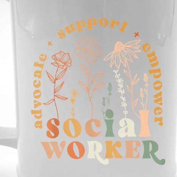 Social Worker Funny Social Work Month Front & Back Beer Stein