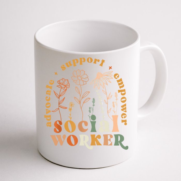 Social Worker Funny Social Work Month Front & Back Coffee Mug