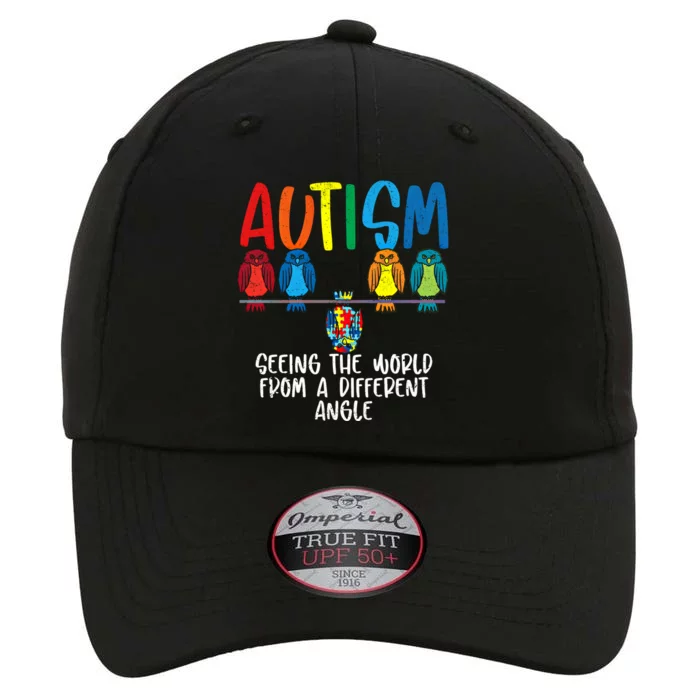 Seeing World From Different Angle Autism Awareness Owl Gift The Original Performance Cap