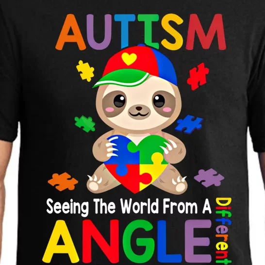 Seeing World From Different Angle Autism Awareness Gift Pajama Set