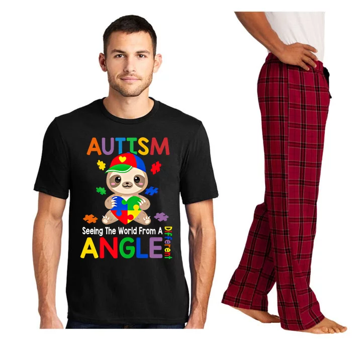 Seeing World From Different Angle Autism Awareness Gift Pajama Set