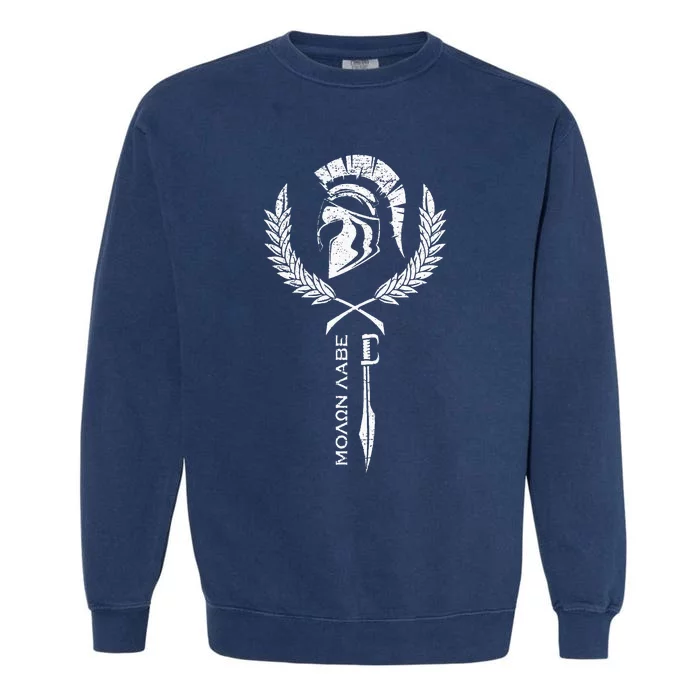 Sparta Warrior Fitness Molon Labe Garment-Dyed Sweatshirt