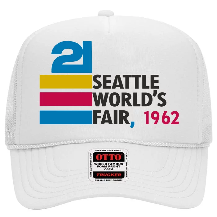 Seattle WorldS Fair Exposition High Crown Mesh Trucker Hat