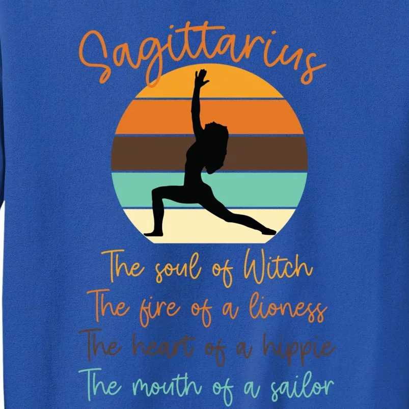 Sagittarius Witch Fire Lioness Hippie Sailor Gift Great Gift Tall Sweatshirt