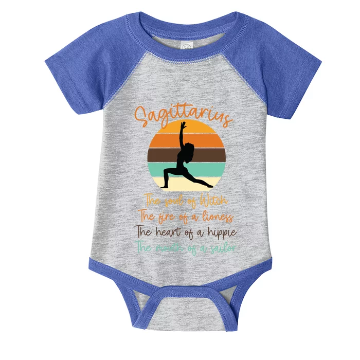 Sagittarius Witch Fire Lioness Hippie Sailor Gift Great Gift Infant Baby Jersey Bodysuit