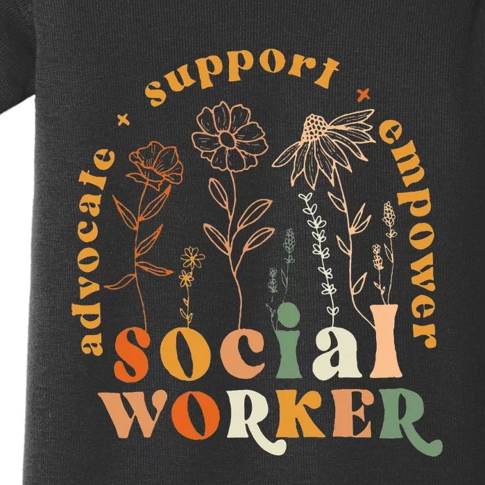 Social Worker Funny Social Work Month Baby Bodysuit