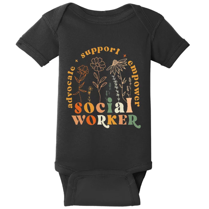 Social Worker Funny Social Work Month Baby Bodysuit