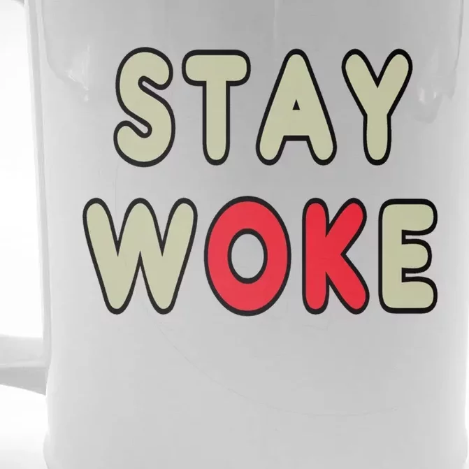 Stay Woke Gift Front & Back Beer Stein