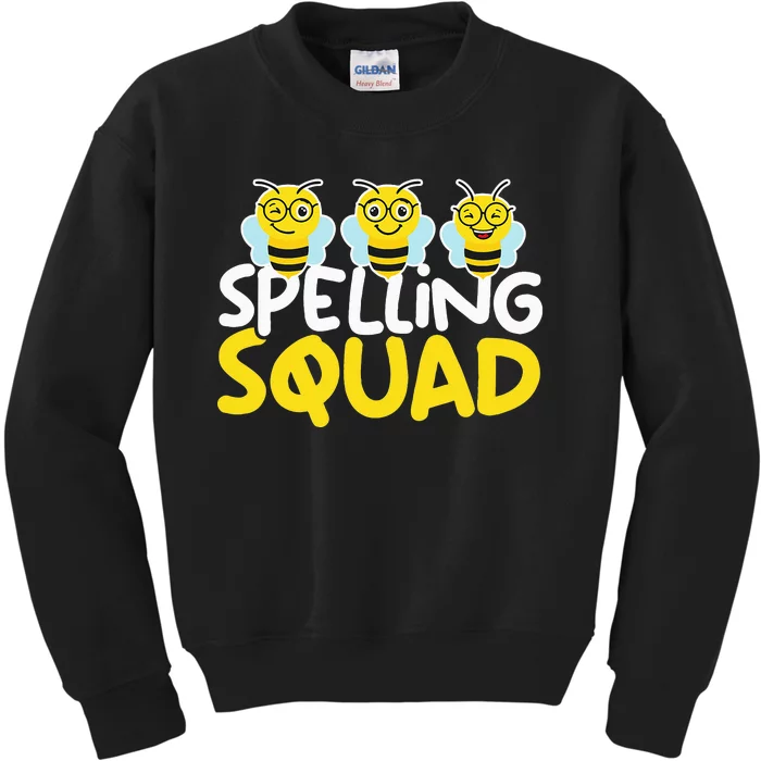 Spell Words Game Competitive Spelling Squad Spelling Bee Kids Sweatshirt