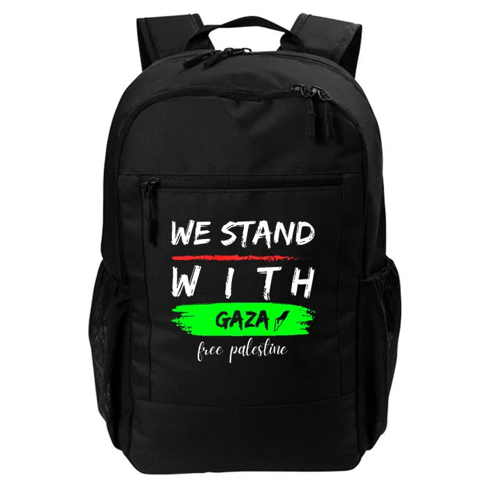 Stand With Gaza: Free Palestine Palestinian Cities Map Daily Commute Backpack