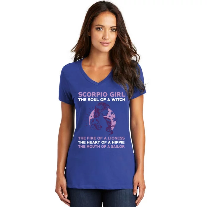 Scorpio Witch Gift Women's V-Neck T-Shirt