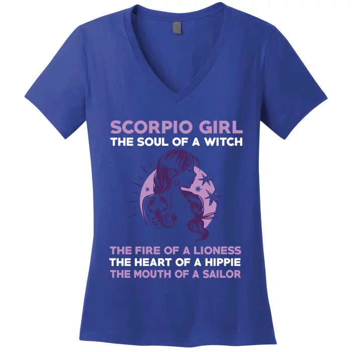 Scorpio Witch Gift Women's V-Neck T-Shirt