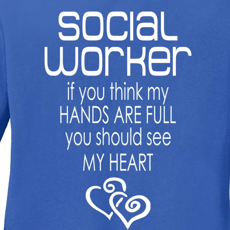 Social Worker Gift Social Work Month Gift Ladies Long Sleeve Shirt