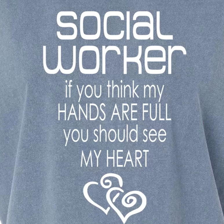 Social Worker Gift Social Work Month Gift Garment-Dyed Women's Muscle Tee