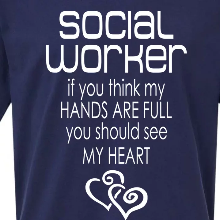 Social Worker Gift Social Work Month Gift Sueded Cloud Jersey T-Shirt