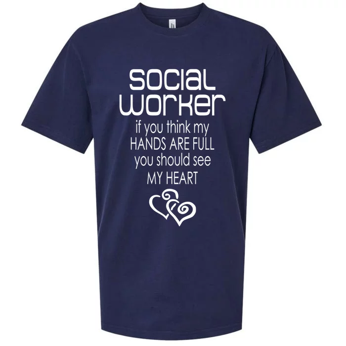 Social Worker Gift Social Work Month Gift Sueded Cloud Jersey T-Shirt