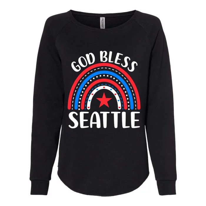 Seattle Washington Gift I Love Seattle Usa Gift Womens California Wash Sweatshirt