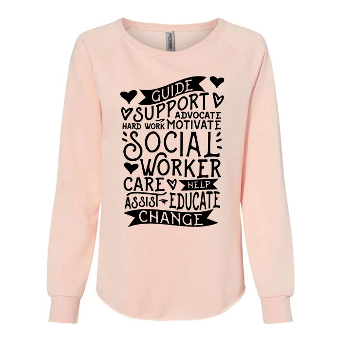 Social Work Graduation Womens California Wash Sweatshirt