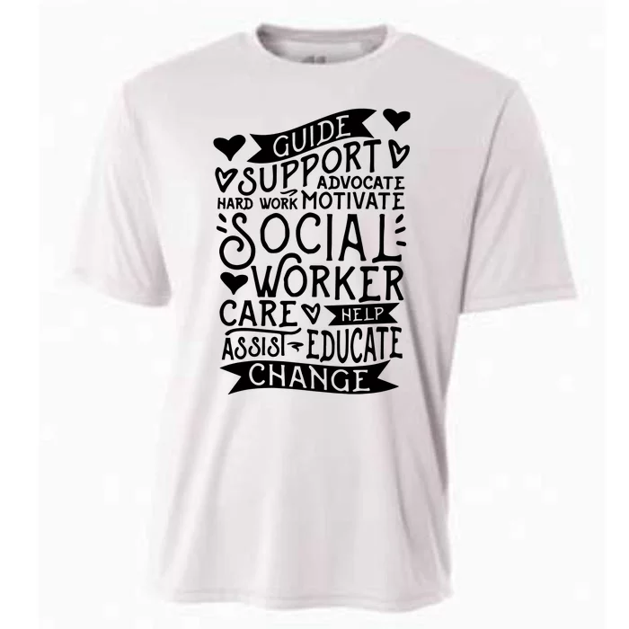 Social Work Graduation Cooling Performance Crew T-Shirt