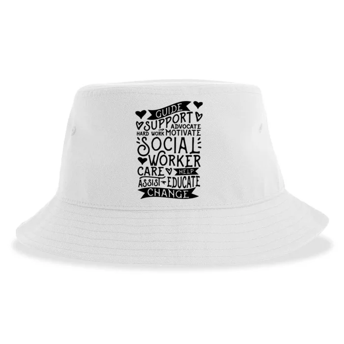 Social Work Graduation Sustainable Bucket Hat