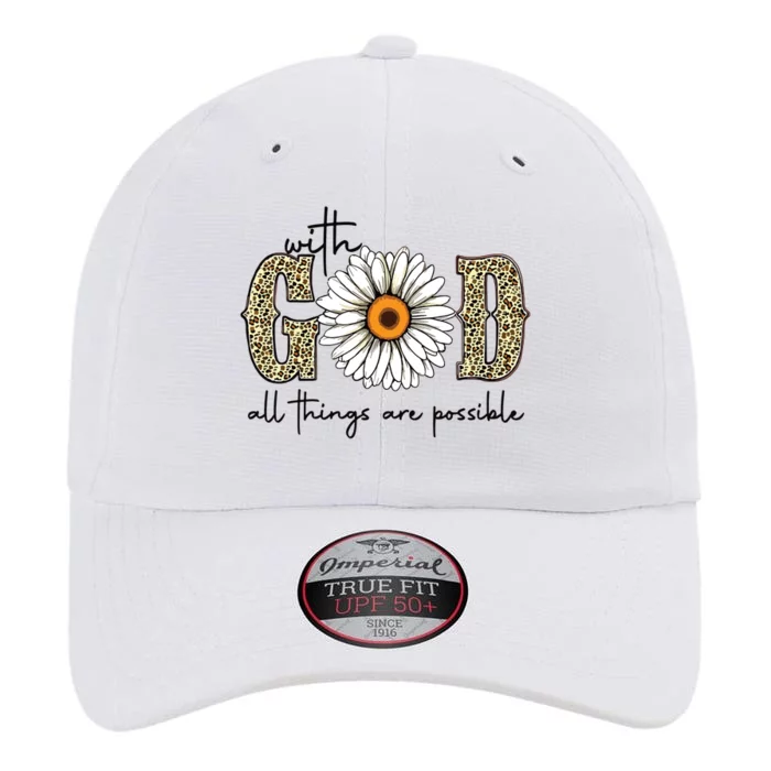 Sunflower With God All Things Are Possible The Original Performance Cap