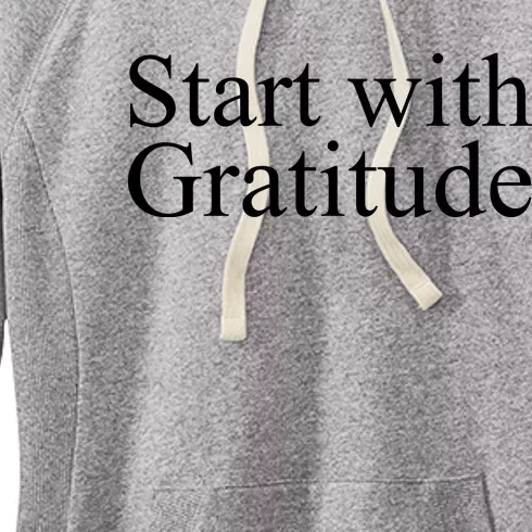 Start With Gratitude Women's Fleece Hoodie