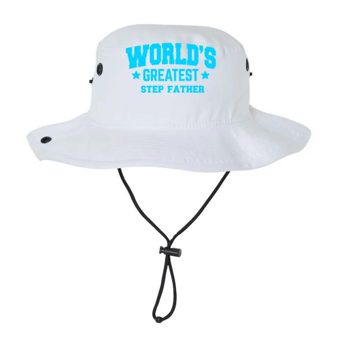 Stepfather Worlds Greatest Blue Gift Legacy Cool Fit Booney Bucket Hat