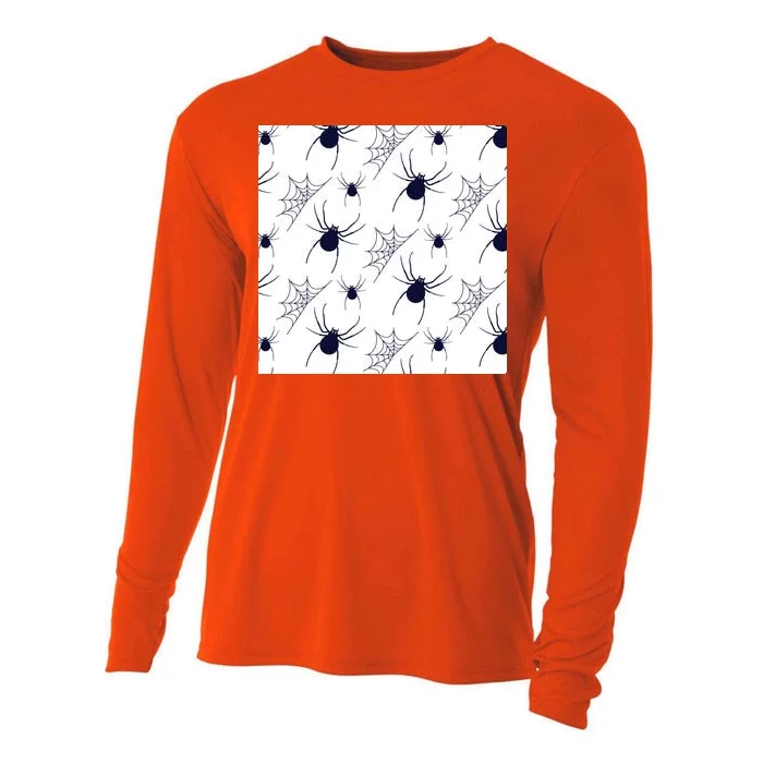 Spider Webs Halloween Cooling Performance Long Sleeve Crew