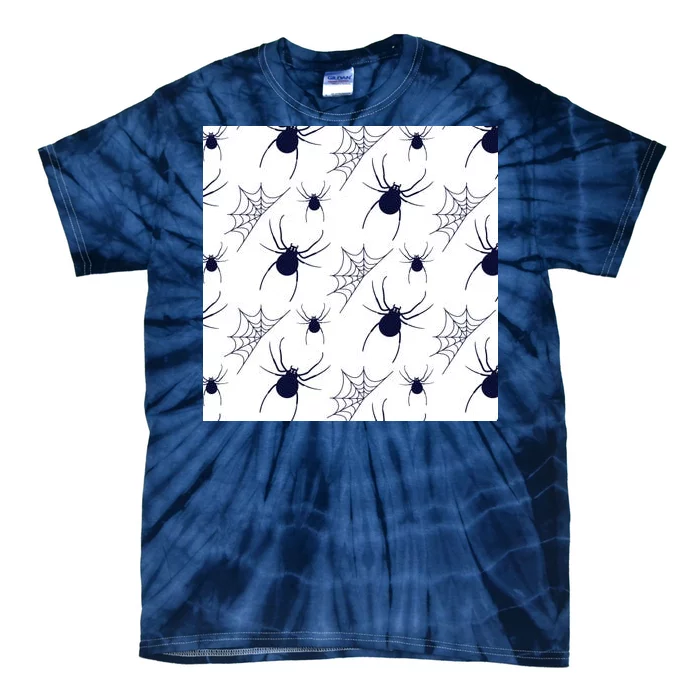 Spider Webs Halloween Tie-Dye T-Shirt