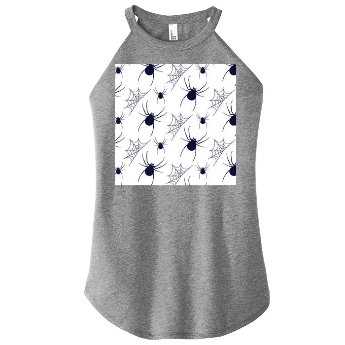 Spider Webs Halloween Women’s Perfect Tri Rocker Tank