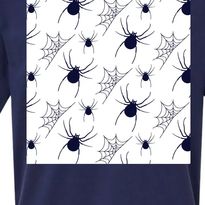 Spider Webs Halloween Sueded Cloud Jersey T-Shirt