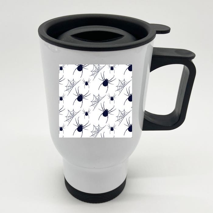 Spider Webs Halloween Front & Back Stainless Steel Travel Mug