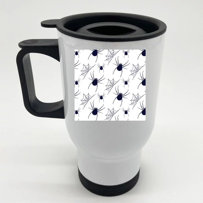 Spider Webs Halloween Front & Back Stainless Steel Travel Mug