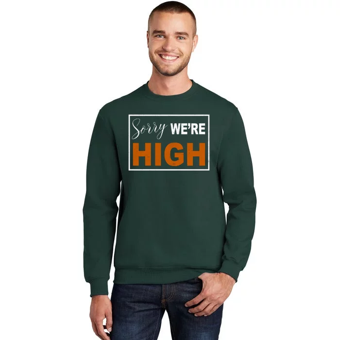 Sorry Were High Sweatshirt