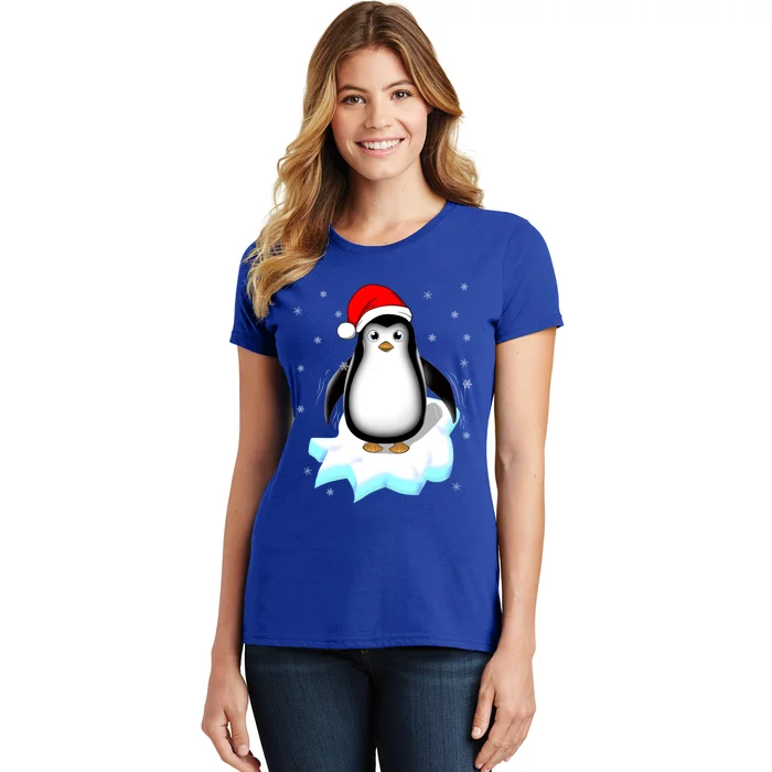 Snow Winter Holiday Gift Xmas Pajama Cute Christmas Penguin Cute Gift Women's T-Shirt