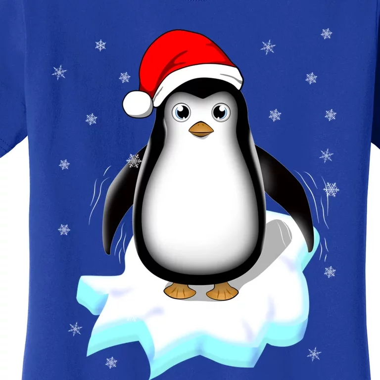 Snow Winter Holiday Gift Xmas Pajama Cute Christmas Penguin Cute Gift Women's T-Shirt