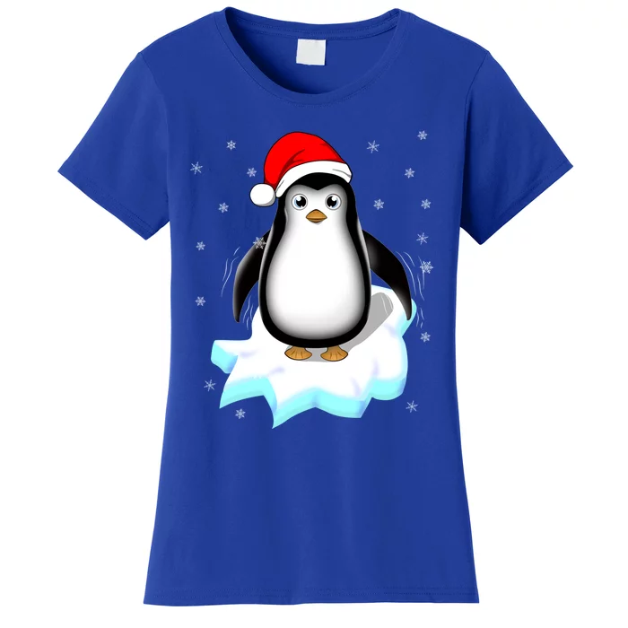 Snow Winter Holiday Gift Xmas Pajama Cute Christmas Penguin Cute Gift Women's T-Shirt