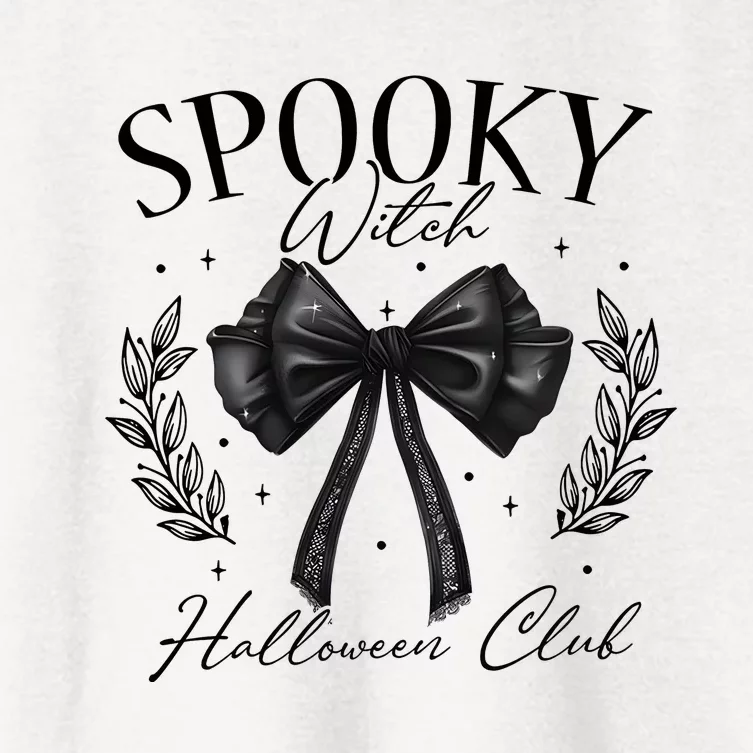 Spooky Witch Halloween Club Women's Crop Top Tee