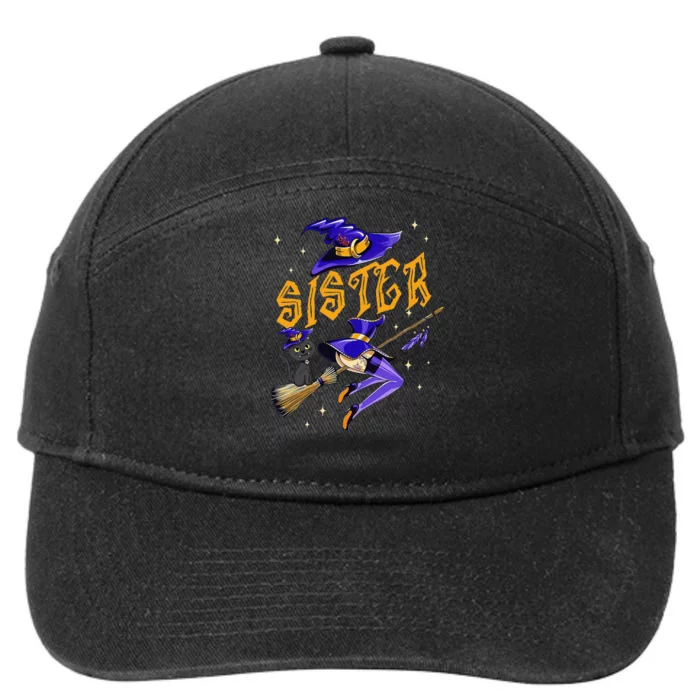 Sister Witch Halloween Party Matching Group 7-Panel Snapback Hat