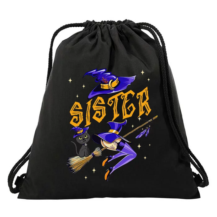 Sister Witch Halloween Party Matching Group Drawstring Bag