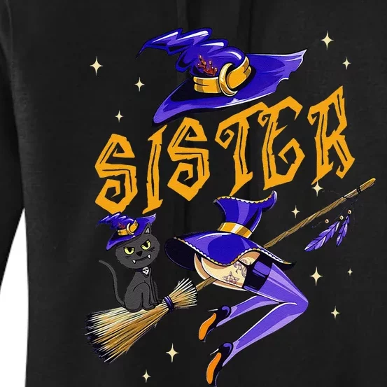 Sister Witch Halloween Party Matching Group Women's Pullover Hoodie